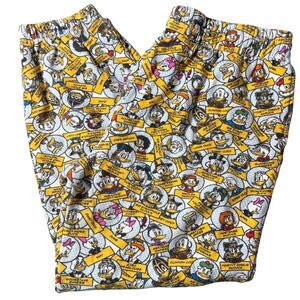 NWOT Disney Parks Donald Duck Family Allover Print Jogger Sweatpants Size XL